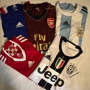 5 soccer jerseys